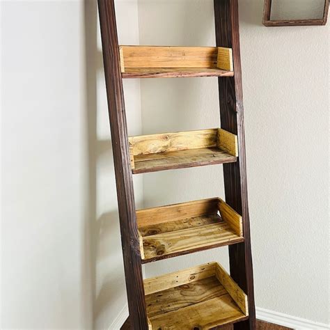 How To Make A Rustic Ladder Shelf