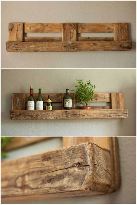 How To Make A Rustic Pallet Shelf