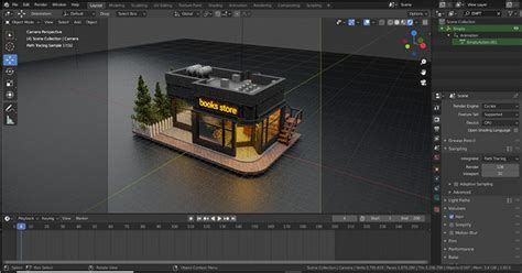 how to make a scene in blender