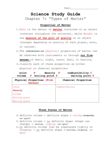 how to make a science study guide