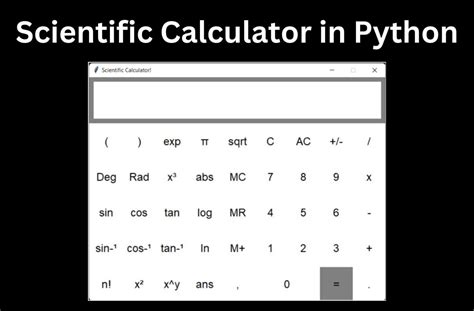 how to make a scientific calculator in python using tkinter