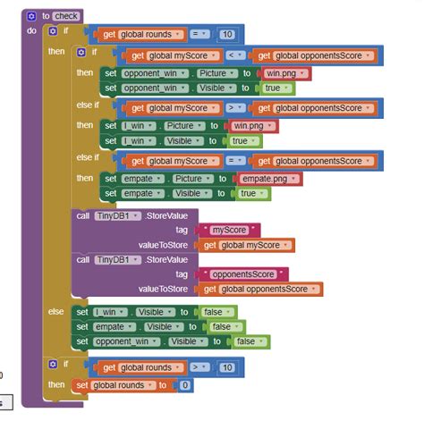 how to make a scoreboard in mit app inventor