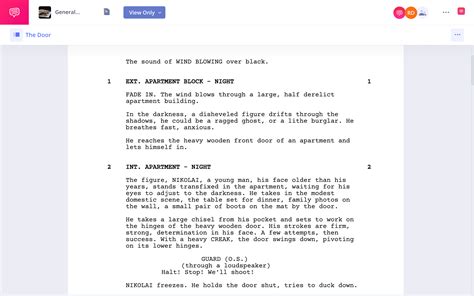 how to make a script for a short film example