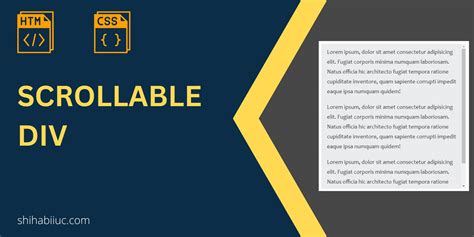 How To Make A Scrollable Div In Css