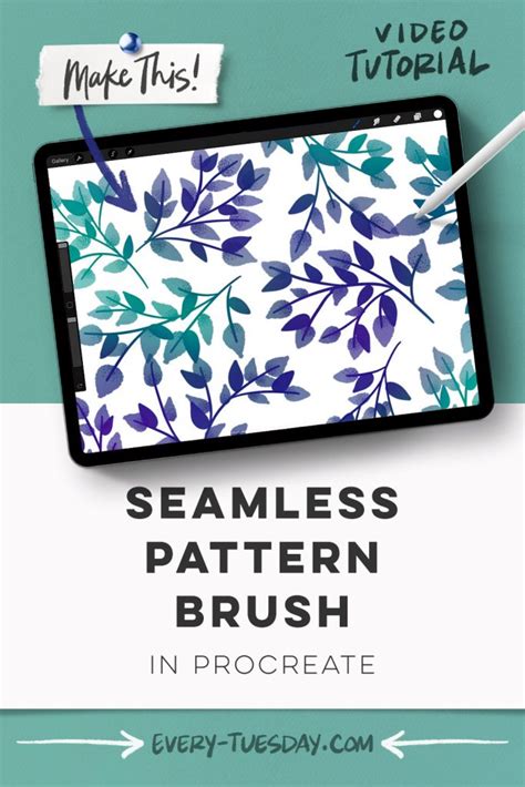 how to make a seamless pattern brush in procreate
