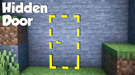 How To Make A Secret Door In Minecraft Java