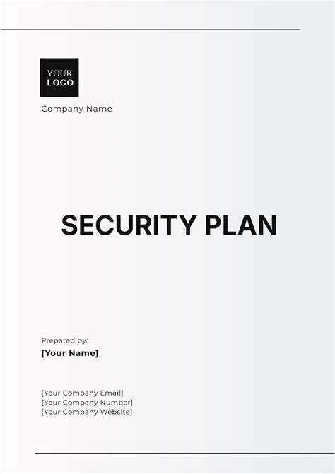 how to make a security plan