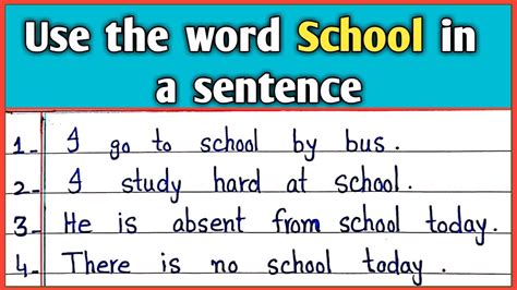 how to make a sentence using the word
