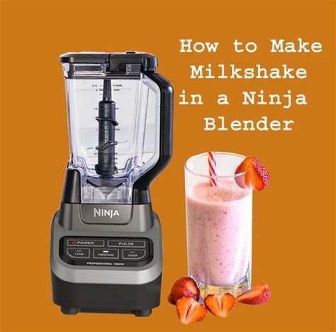 how to make a shake in a ninja blender
