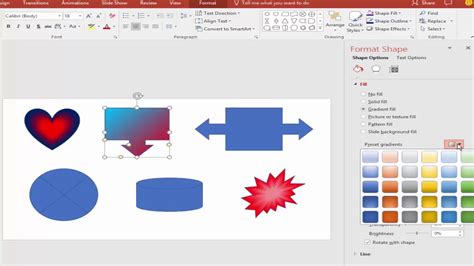 how to make a shape in powerpoint two colors