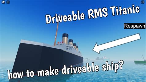 how to make a ship in roblox studio