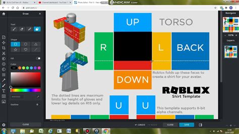 how to make a shirt in roblox without roblox studio