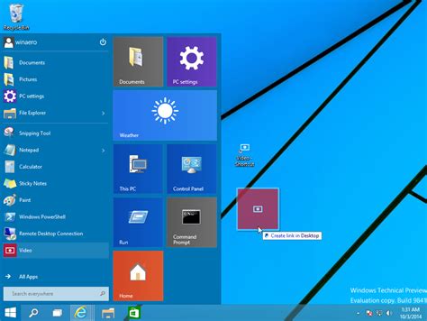 how to make a shortcut on desktop windows 10