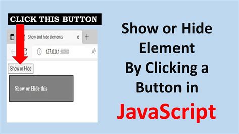 how to make a show hide button html