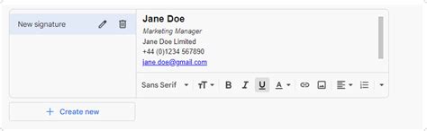 how to make a signature in gmail
