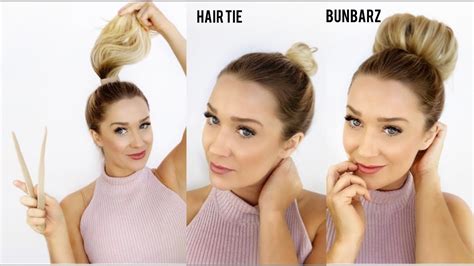 how to make a simple bun without bobby pins