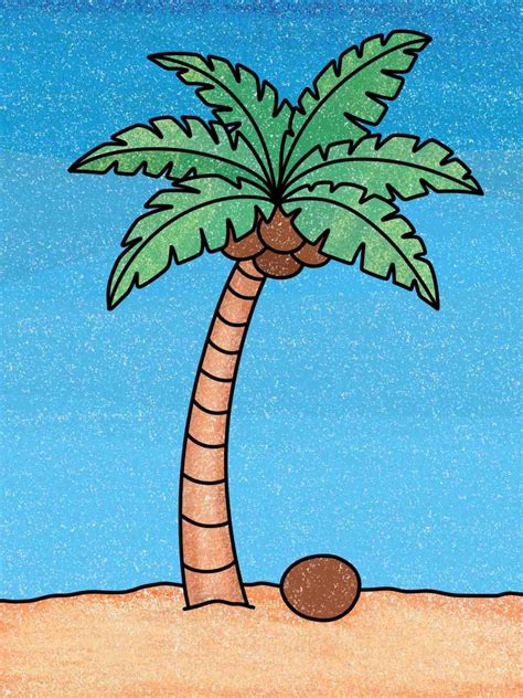 how to make a simple coconut tree