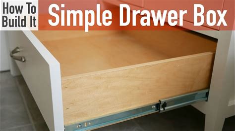 how to make a simple drawer box