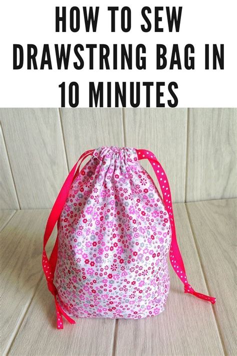 how to make a simple drawstring bag