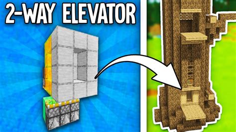 How To Make A Simple Elevator In Minecraft