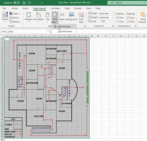 how to make a simple floor plan in excel
