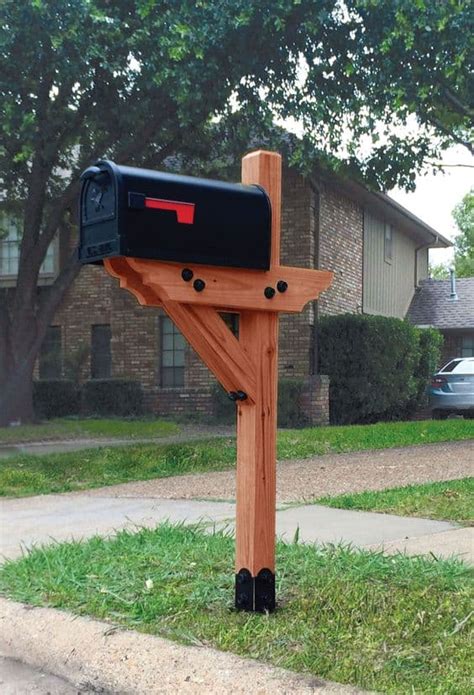 how to make a simple mailbox post