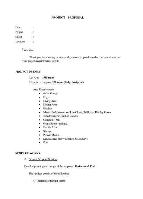 how to make a simple project proposal