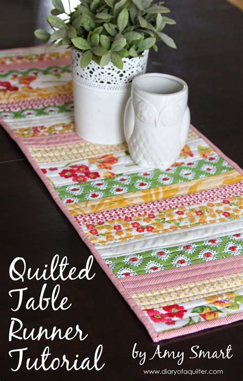 how to make a simple quilted table runner