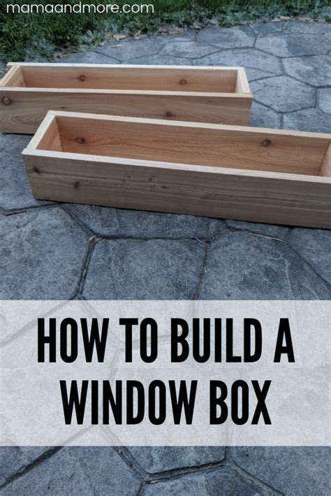 how to make a simple window box