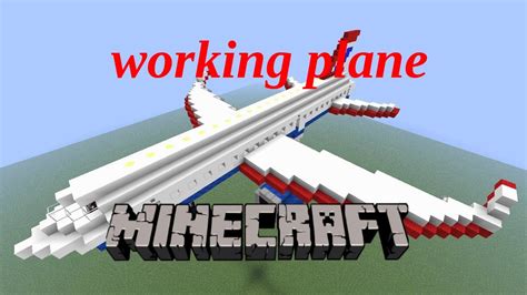 how to make a simple working plane in minecraft
