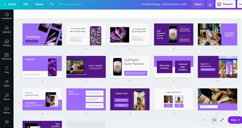 how to make a slides on canva