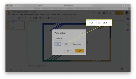 how to make a slideshow portrait google slides