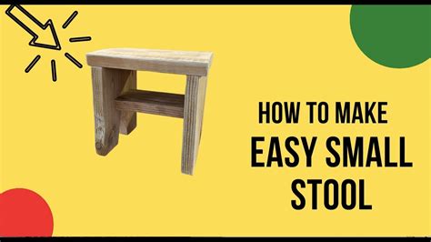 How To Make A Small Stool