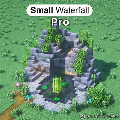How To Make A Small Waterfall In Minecraft