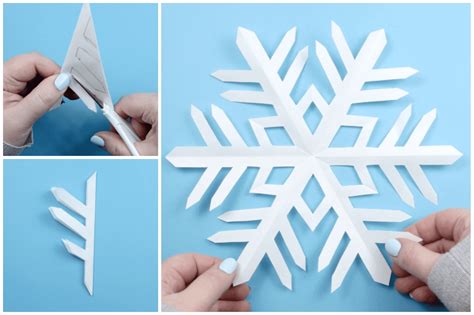 how to make a snowflake from paper