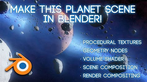 how to make a space scene in blender
