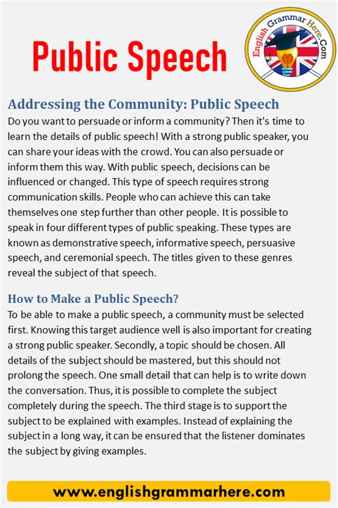 how to make a speech in public