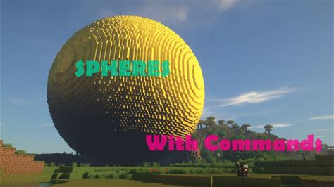how to make a sphere in minecraft with commands java