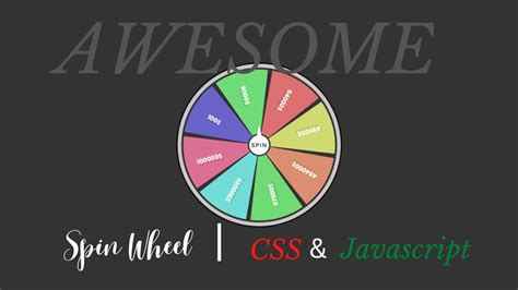 How To Make A Spinning Wheel In Html