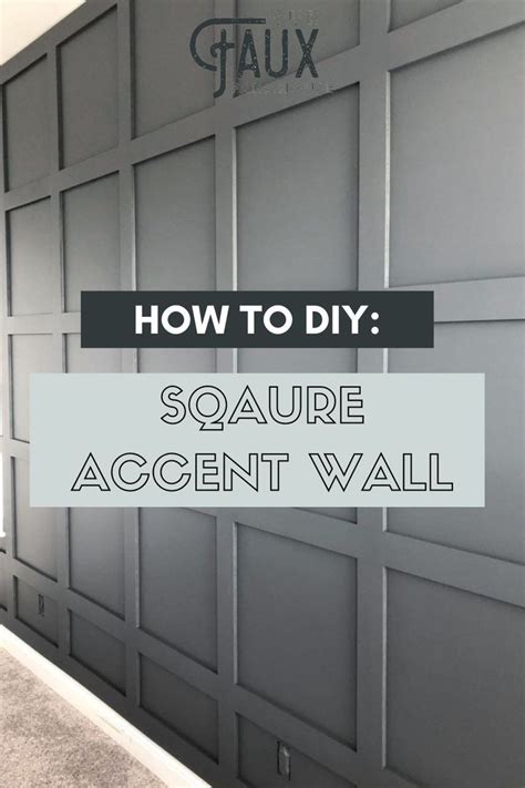 How To Make A Square Accent Wall