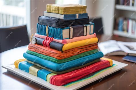 How To Make A Stack Of Books Cake