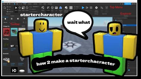 How To Make A Starter Player In Roblox