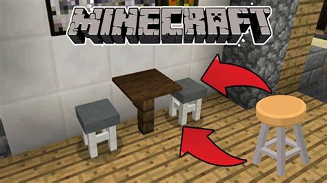 How To Make A Stool In Minecraft
