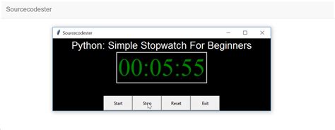 how to make a stopwatch in python