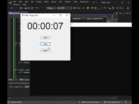 how to make a stopwatch in python without tkinter