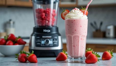 How To Make A Strawberry Milkshake In A Ninja Blender