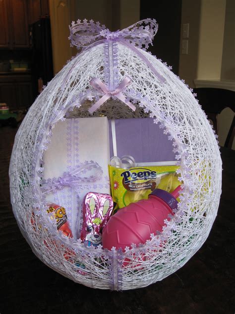 How To Make A String Easter Egg Basket