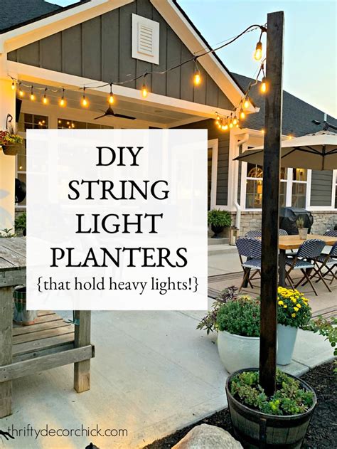 How To Make A String Light Patio