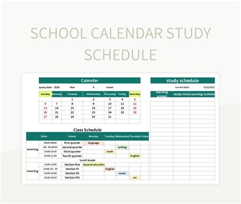 how to make a study guide on excel
