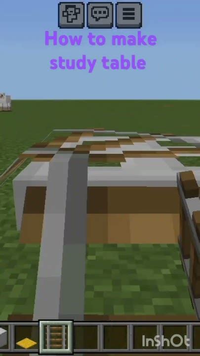 how to make a study table in minecraft